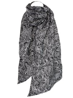 Šála Flora monochrome 180 cm