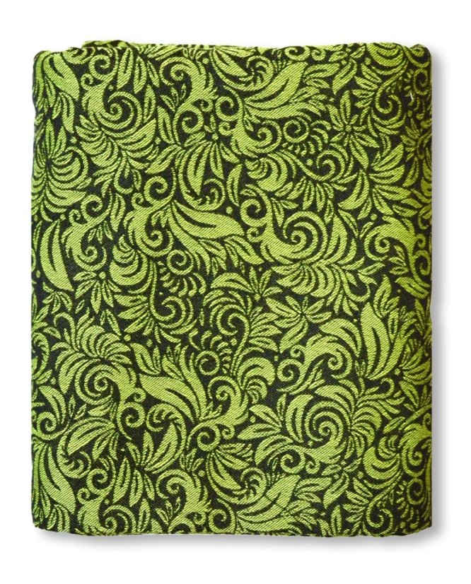 Šátek na nošení dětí Lenire Flora lime green