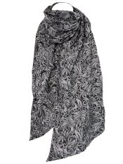 Šála Flora monochrome 180 cm