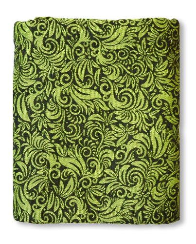 Šátek na nošení dětí Lenire Flora lime green