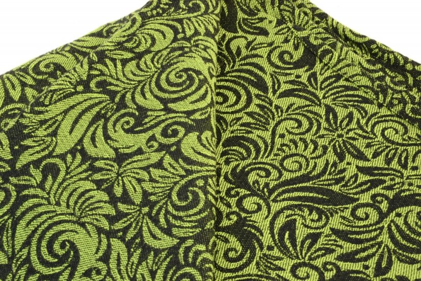 Šátek na nošení dětí Lenire Flora lime green