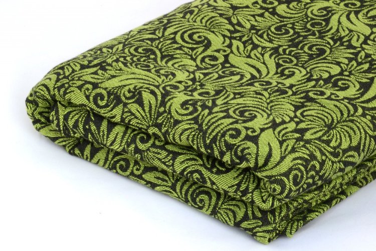Šátek na nošení dětí Lenire Flora lime green